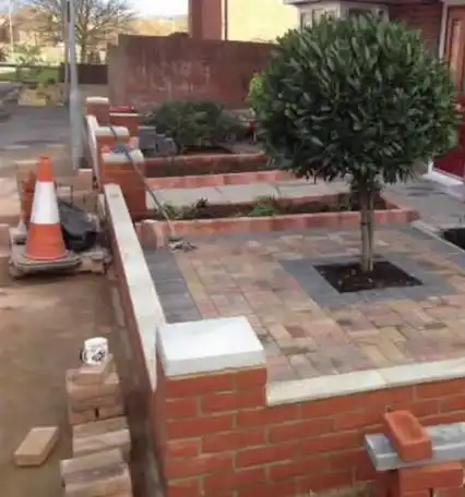 Garden Wall installation in Bishops Stortford​